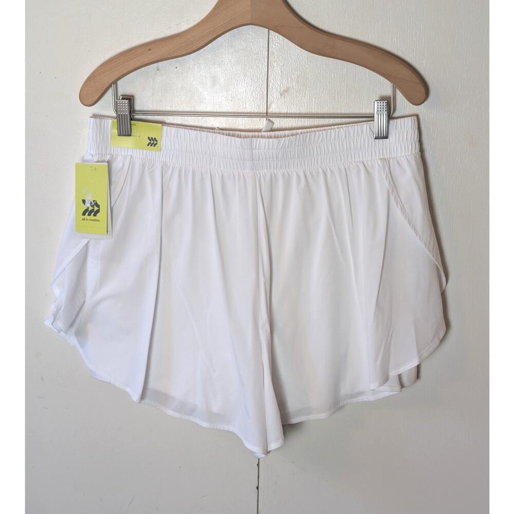 All In Motion White Athletic Shorts Large - Picture 9 of 14